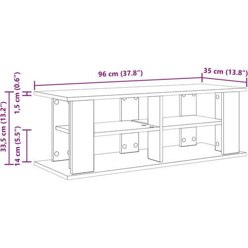  Stalak za TV Crni hrast 96 x 35 x 33,5 cm Slike