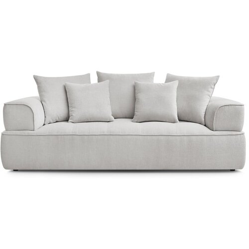 Bobochic Paris Svijetlo siva sofa od &amp;scaron;enila 237 cm Whesley &amp;ndash; Slike