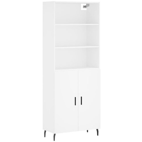 Maison Chic Visoka omara - Komoda - Predalnik bela 69,5x34x180 cm inženirski les, (21719354) Cene
