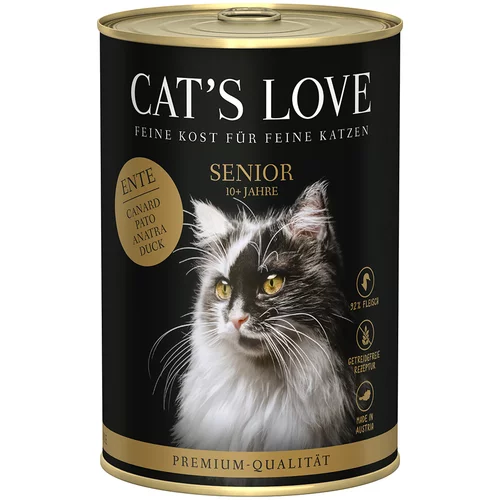Cat's Love 6 x 400 g - Senior raca