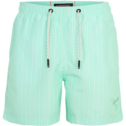 Superdry Kupaće hlače morsko plava / zelena / narančasta / bijela