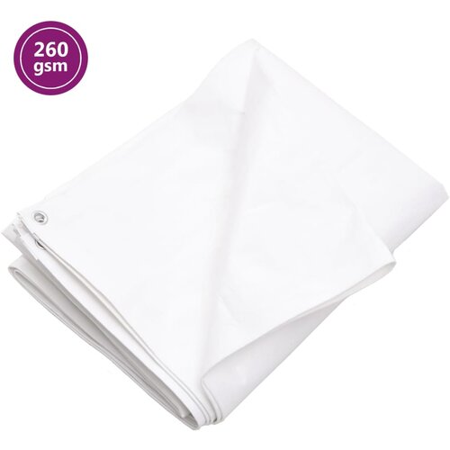 VidaXL Ponjava 260 g/m&amp;sup2; 3x4 m bela HDPE Slike