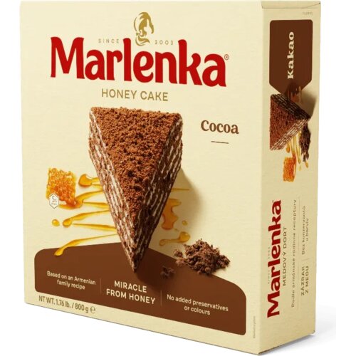 Marlenka torta med kakao 800g Slike