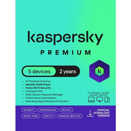 Kaspersky Premium (2 Years / 5 Devices) Key EUROPE Slike