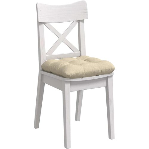  Jastučići za sjedenje 4 pcs Krema 40 x 40 x 12 cm tkanina Slike