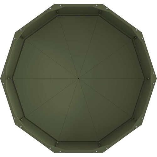  Sadilica Maslinasto zelena 90 x 90 x 35 cm Čelik Slike