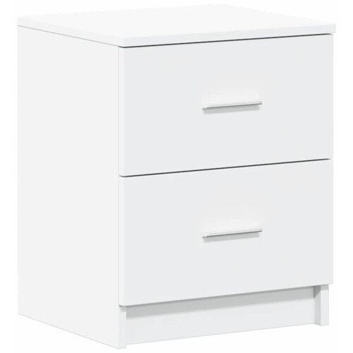 VidaXL Nočna omarica z 2 predaloma bela 40x36x50 cm, (5000298717) Slike