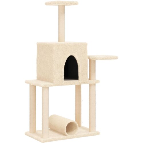  Penjalica za mačke sa stupovima za grebanje krem 122 cm Slike