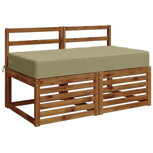  Jastuk za sjedalo SOEST 100% poliester Svijetlo zelena - Svijetlo zelena 120 x 80 x 15 cm Melange Slike