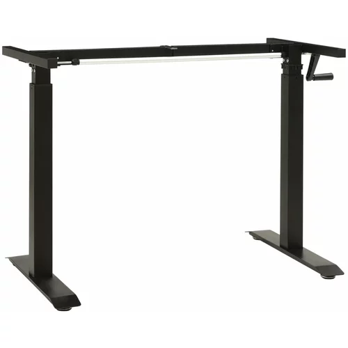Podesivi Okvir za stoječo mizo z ročno nastavljivo višino z ročico črn