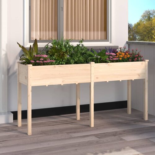 vidaXL Sadilica s oblogom 161 x 45 x 76 cm od masivne jelovine Cene