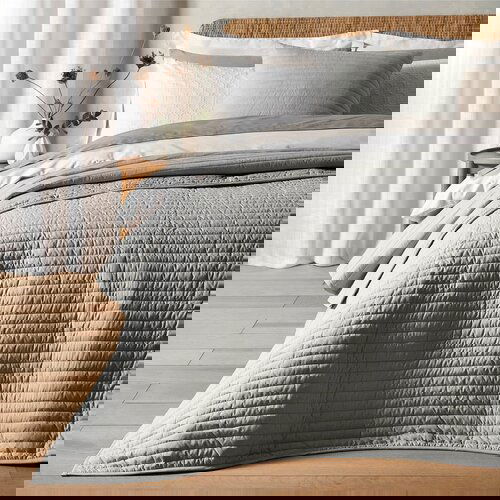 Bianca Sivi pro&amp;scaron;iven prekrivač za bračni krevet 220x230 cm &amp;ndash; Slike