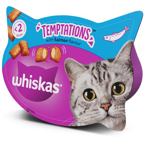 Whiskas Temptations losos 60 g Cene