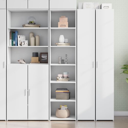 The Living Store Visoka omara bela 45x41x185 cm inženirski les - Visoka Omarica, (21435915) Slike
