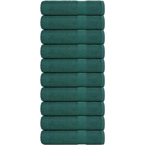 vidaXL Kopalne brisače 10 kos zelena 100x150 cm 360 g/m² 100% bombaž, (21822740) Cene