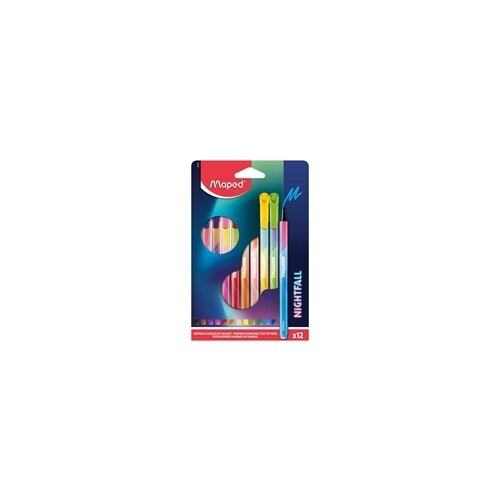 Maped Flomasteri Nightfall, 12 komada Cijene