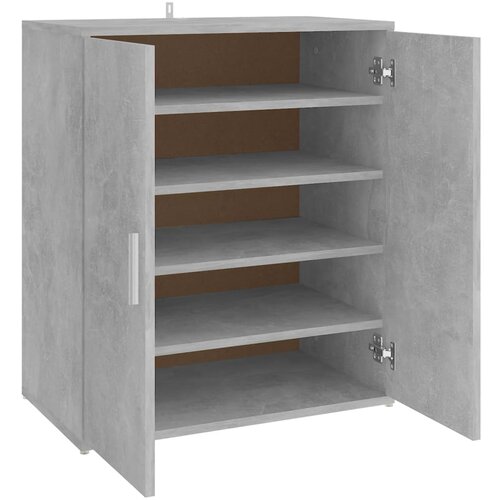 Maison Chic Omarica za obutev - Kopa za čevlje betonsko siva 60x35x70 cm iverna plošča, (21777693) Cene
