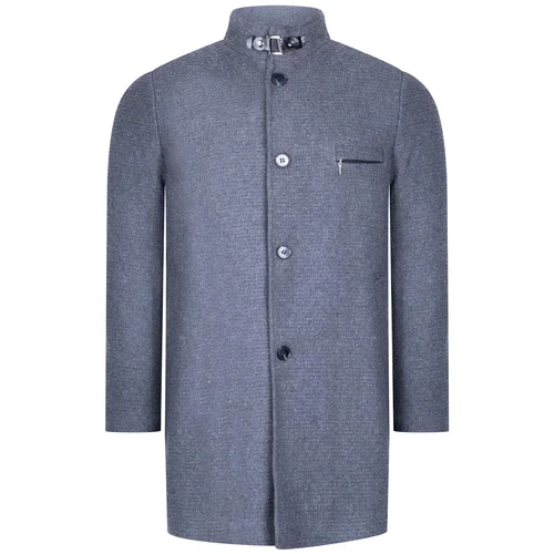 Dewberry PLT8367 MENS COAT-DARK FLAT GREY