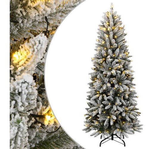 vidaXL Umjetno božićno drvce sa 150 LED žarulja i snijegom 150 cm Cijene