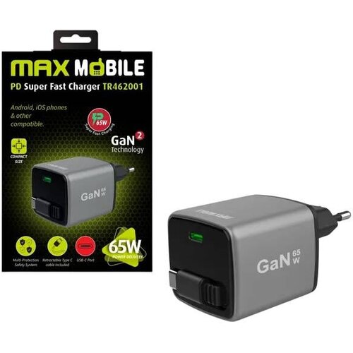 Max Mobile 65W -Super brzi kućni punjač TR462001 GaN2 Slike
