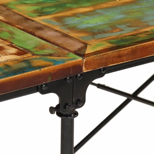  Blagovaonski stol 220 x 90 x 77 cm od masivnog obnovljenog drva Slike