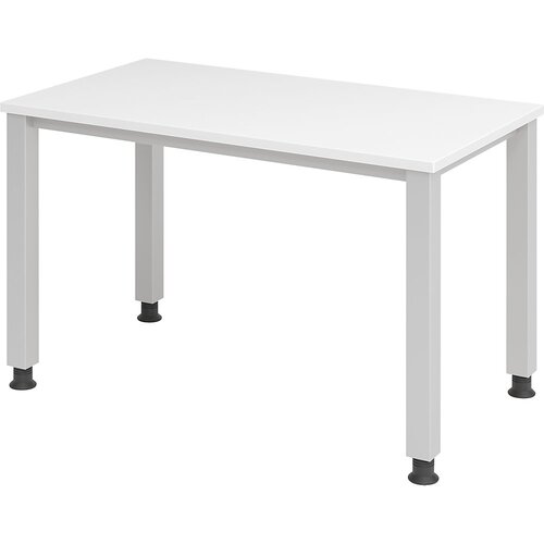 eurokraft pro renatus - pisalna miza mini-office 4, ogrodje s 4 kvadratnimi nogami, širina 1200 mm, bele barve Cene
