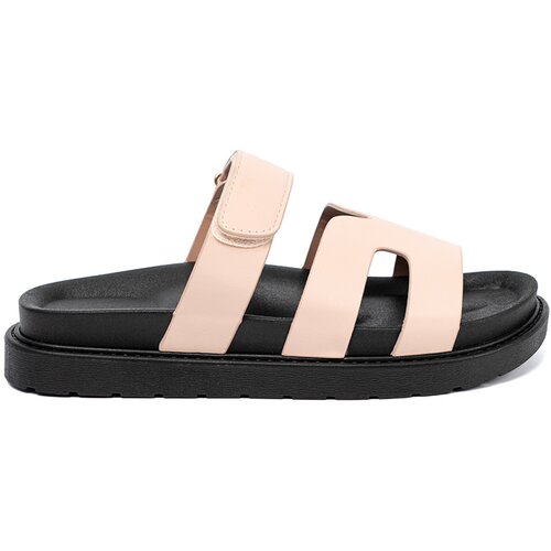 Shelvt Beige flip-flops with Velcro strap Cijene