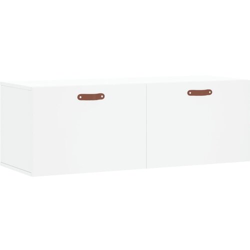 Maison Chic Stenska omarica - Zidna omarica bela 100x36,5x35 cm inženirski les iu1174, (22062836) Cene