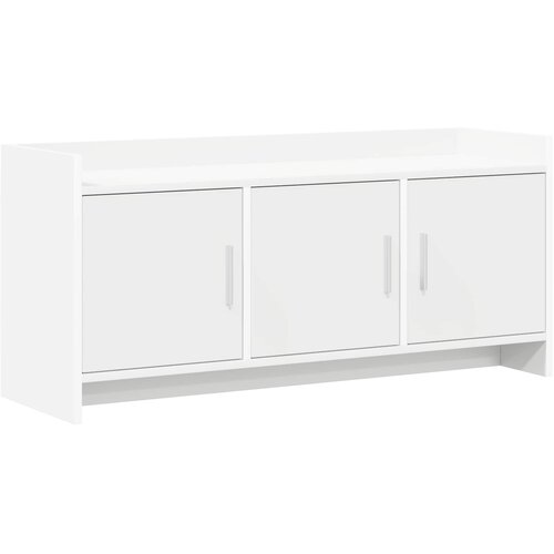 VidaXL TV omarica 102 x 33 x 47 cm Bela Inženirski les, (5000247696) Slike