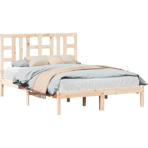  Okvir za krevet od masivnog drva 135 x 190 cm bračni Slike