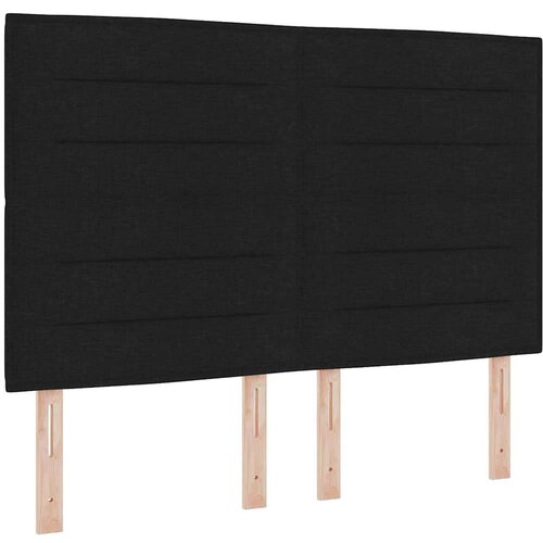 Box spring krevet s madracem Crna 140 x 190 cm tkanina Slike