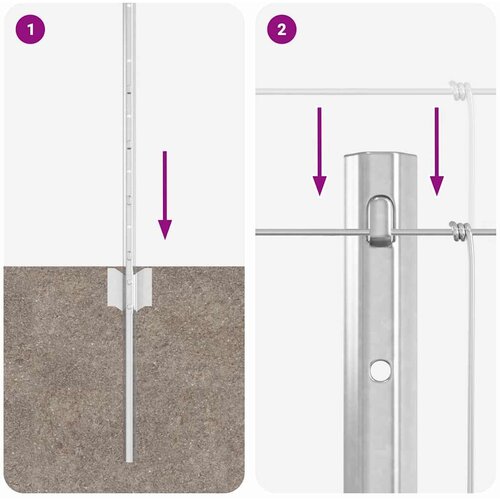  Divlja Ograde s Stupovima 25 x 0,8 m (&amp;Scaron; x V) Slike