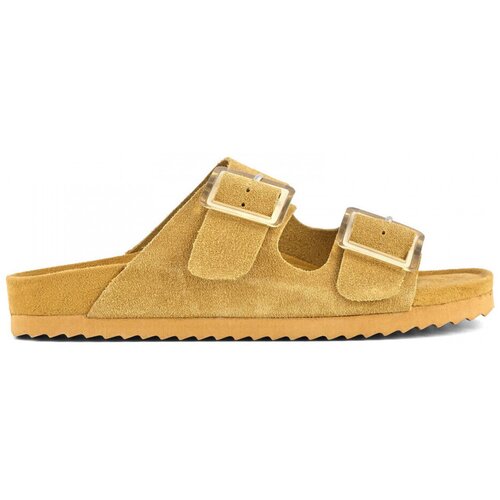Colors of California Sandali &amp;amp; Odprti čevlji Cow suede bio with two buckles Bež Slike