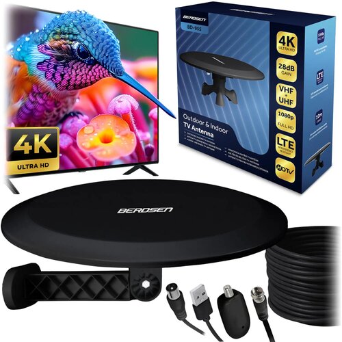 Berdsen BD-955 crna unutarnja/vanjska TV ultra HD 4K antena Cijene