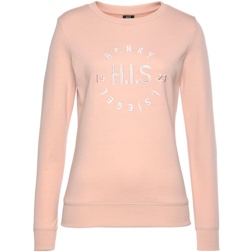 H.I.S Sweater majica ros&amp;eacute; / srebro / bijela Slike
