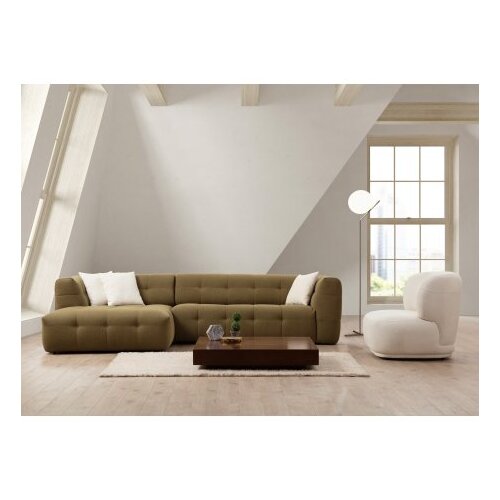 Atelier Del Sofa Ugaona garnitura Cady, 100x72x300 cm, Kaki Slike