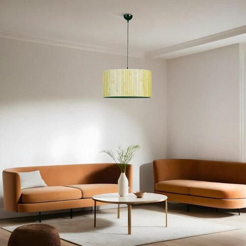 Opviq bambu 08 abajurlu tekli Sarkıt avize oakblack chandelier Slike