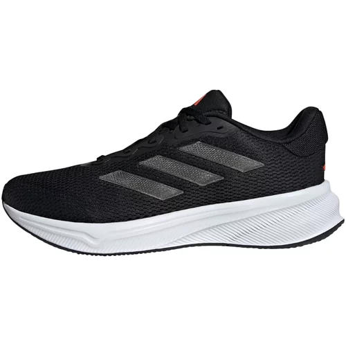 Adidas Tenisice za trčanje 'Response' tamo siva / crna / bijela