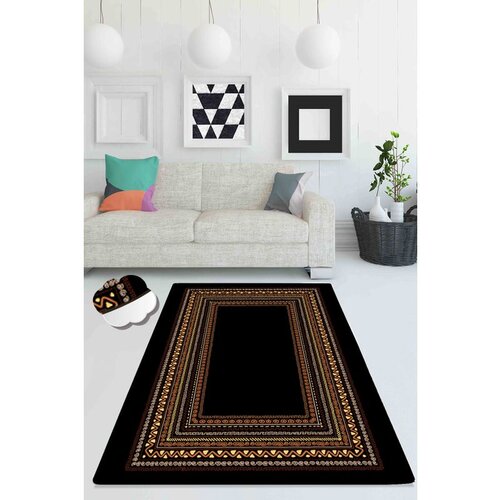 Conceptum Hypnose lighter - black blackorangeredmink carpet (80 x 120) Cene