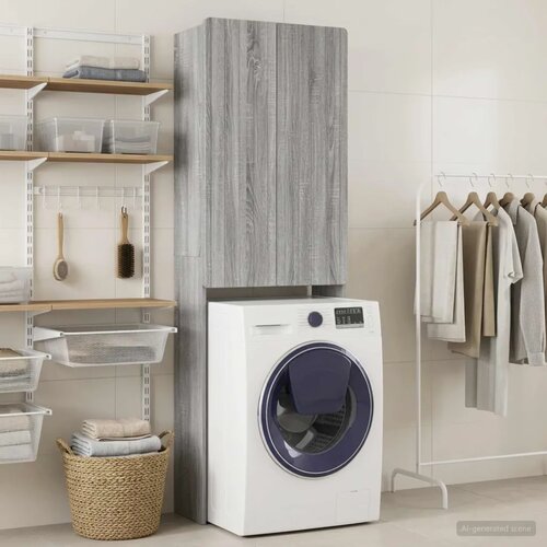  Kabinetska WC ZWOLLE Siva Sonoma 66 x 25 5 x 190 cm - Siva Sonoma Slike