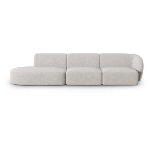 Milo Casa Svijetlo siva sofa od šenila s desnim kutom 311 cm Paolo – Cijene