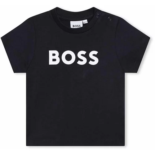 Boss Majica kratkih rukava za bebe boja: tamno plava, s tiskom