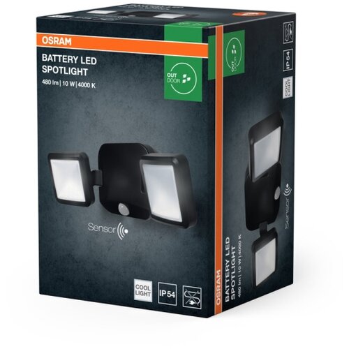 Osram led spolja&amp;scaron;nji zidni reflektor sa senzorom battery 2xLED/5W/4xD IP54 Slike