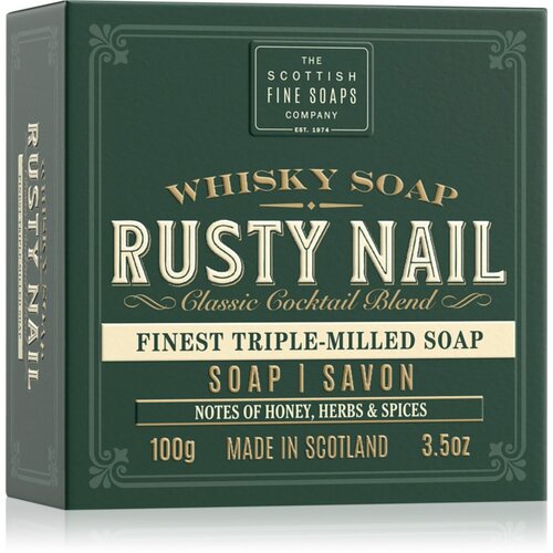 Scottish Fine Soaps Whisky Soap Rusty Nail čvrsti sapun za či&amp;scaron;ćenje za tijelo i lice 100 g Slike