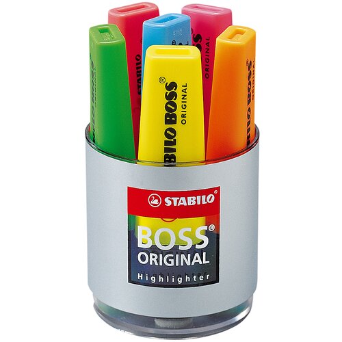 Stabilo osvetljevalec BOSS ORIGINAL, okrogla škatla 6 kom, (21655636) Cene