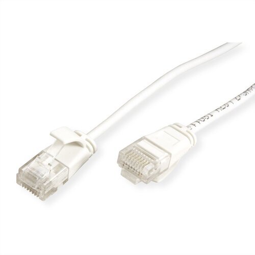 Roline secomp utp data center patchcord slim Cat6A/Class ea lsoh white 1m Slike