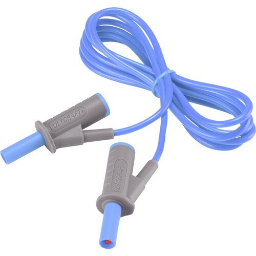 Voltcraft Visokofleksibilni varnostni merilni kabel [lamelni vtič 4 mm - lamelni vtič 4 mm] 1.5 m modre barve MSB-501 10 A, (20423171) Cene