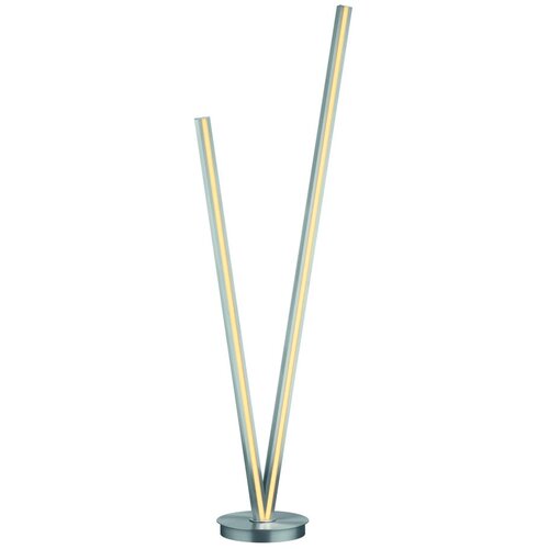 CINQUE Siva LED stoječa svetilka z glasovnim upravljanjem s pomočjo mobilne aplikacije s kovinskim senčilom (višina 172,5 cm) Cicanto – Cene