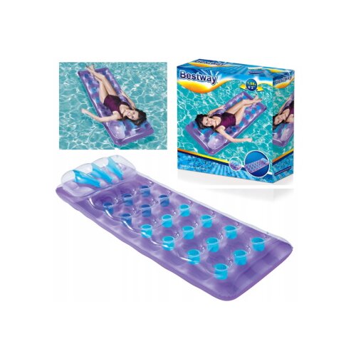 Bestway dušek za vodu Summer Colors Deluxe 1.88x0.71m Ljubičasti 43015 Cene