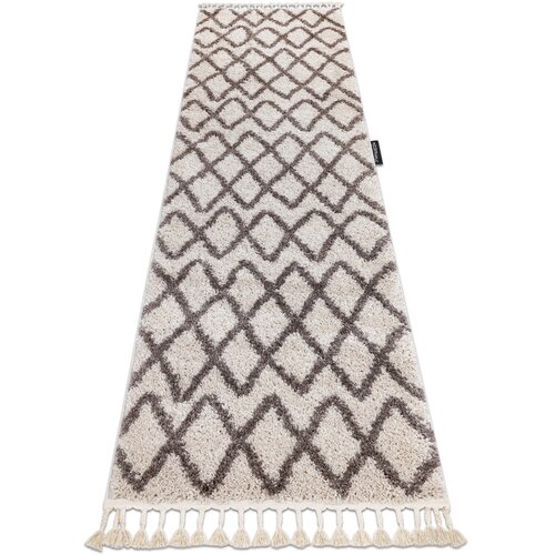 RugsX Preproge Tekač, Tekač BERBER BENI krem - za 80x300 cm Bež Cene